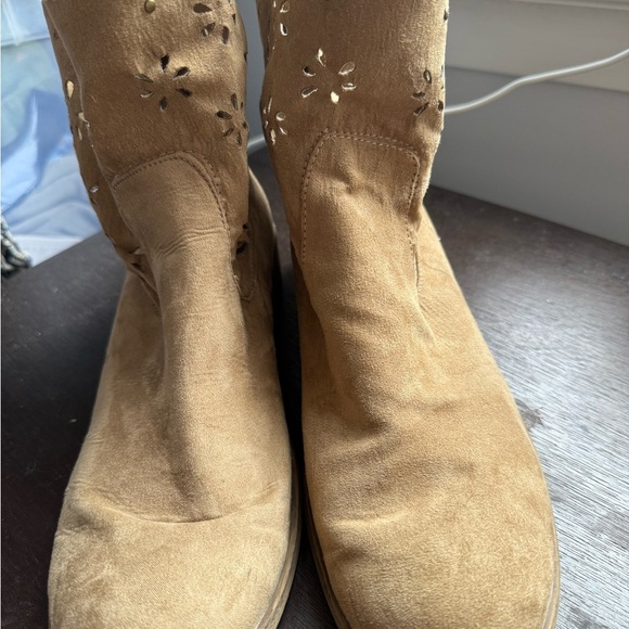 Unisa Brown Floral Ankle Booties - Picture 4 of 7